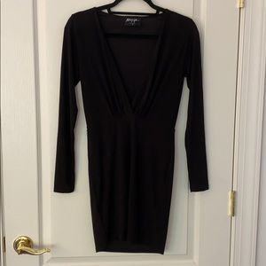 Nasty Gal Plunging Vneck Mini Dress